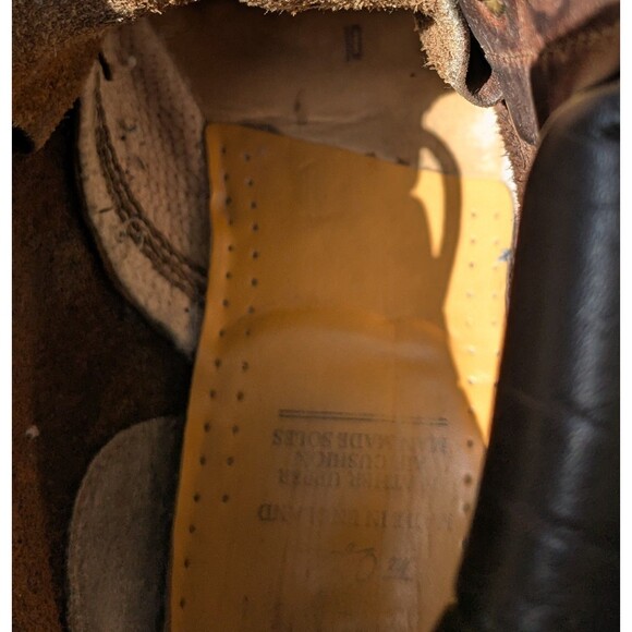 Vintage Dr. Martens 939 Ben Boot Made in England Brown Leather Mens 10 Gift - Picture 10 of 11